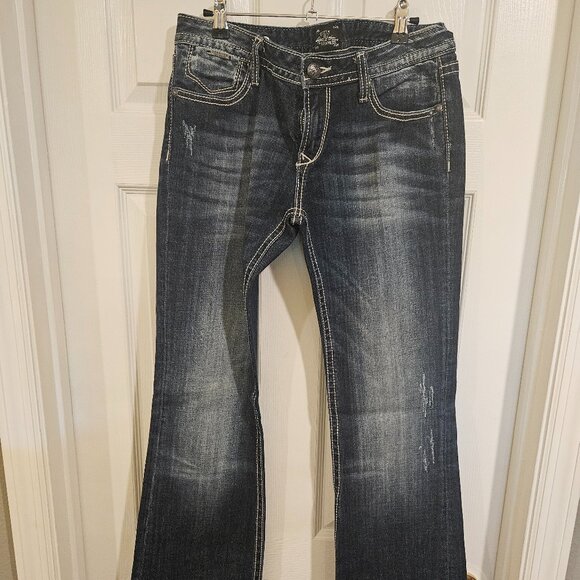 EXPRESS WOMEN'S JEANS SIZE 10L BOOTCUT - Picture 1 of 4